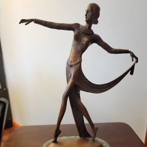 Bronze Egyptian revival figure